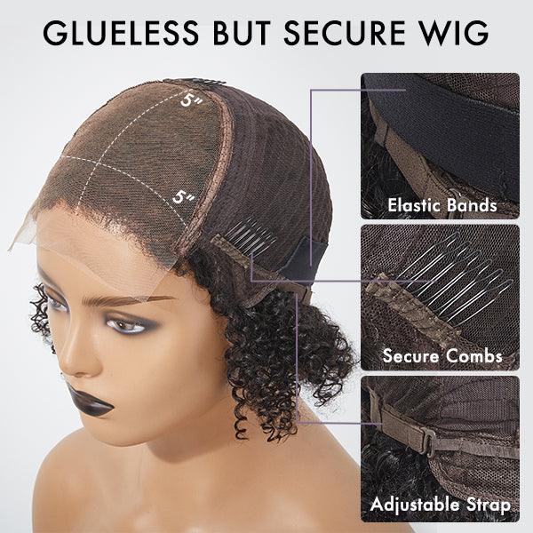 Limited Design | Dark Red Highlight Loose Wave Glueless 5x5 Closure HD Lace Wig | Large & Small Cap Size