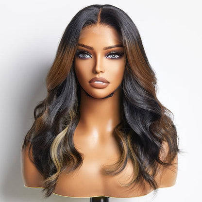 Limited Design | Combo Highlight Loose Wave Glueless 5x5 Closure HD Lace Wig | Large & Small Cap Size