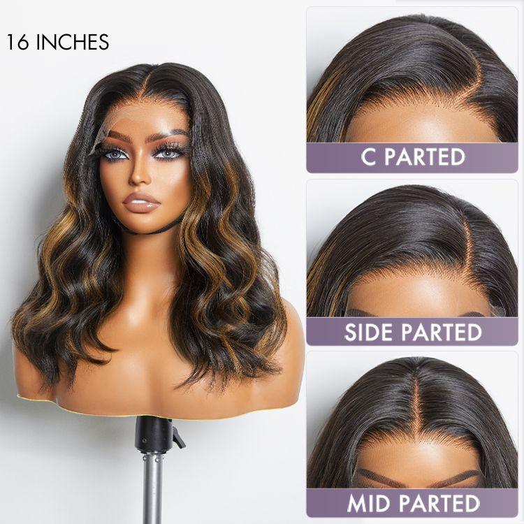 Limited Design | Blonde Piece Highlights Loose Wave Glueless 5x5 Closure HD Lace Wig | Large & Small Cap Size